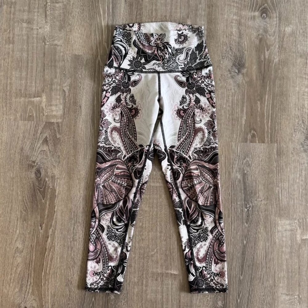 Evolution & Creation High-Waist Printed Elephant Paisley Leggings | 23" Inseam